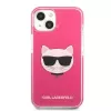 Karl Lagerfeld KLHCP13MTPECPI iPhone 13 / 14 / 15 6.1 hardcase fuchsia Choupette Head