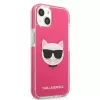 Karl Lagerfeld KLHCP13MTPECPI iPhone 13 / 14 / 15 6.1 hardcase fuchsia Choupette Head