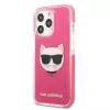 Karl Lagerfeld KLHCP13LTPECPI hardcase voor iPhone 13 Pro / 13 6,1 inch - fuchsia Choupette Head