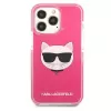 Karl Lagerfeld KLHCP13LTPECPI hardcase voor iPhone 13 Pro / 13 6,1 inch - fuchsia Choupette Head