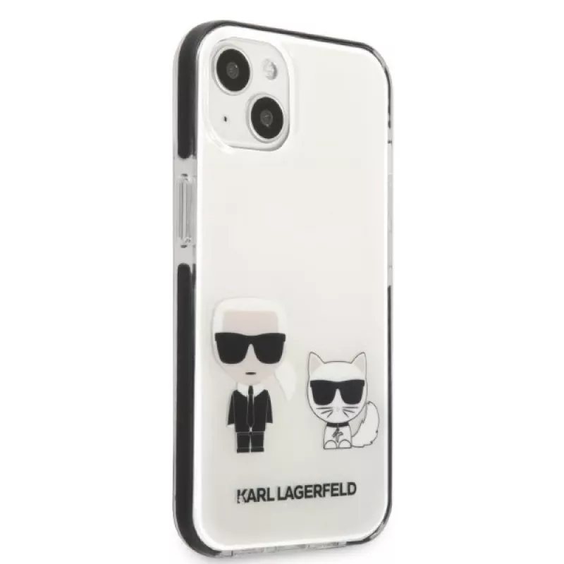 KARL LAGERFELD iPhone 13 mini hardcase wit Karl & Choupette