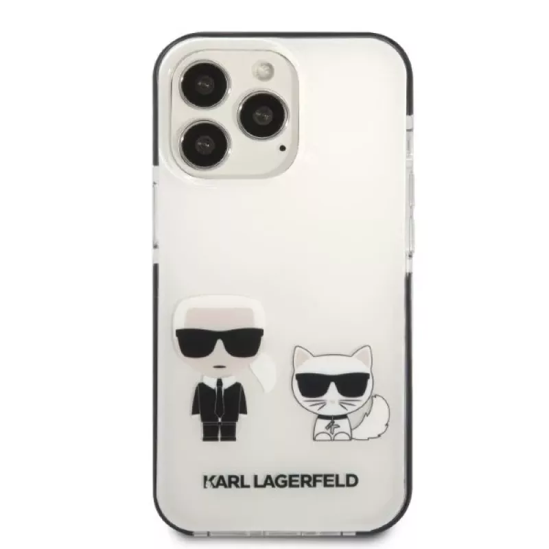 Karl Lagerfeld KLHCP13LTPEKCW iPhone 13 Pro / 13 6.1 hardcase wit Karl & Choupette