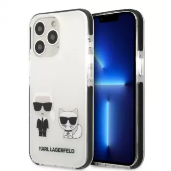Karl Lagerfeld KLHCP13XTPEKCW hardcase voor iPhone 13 Pro Max 6,7 inch wit Karl & Choupette