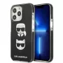 Karl Lagerfeld KLHCP13LTPE2TK iPhone 13 Pro / 13 6.1 hardcase zwart Karl & Choupette Head