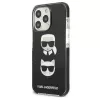 Karl Lagerfeld KLHCP13LTPE2TK iPhone 13 Pro / 13 6.1 hardcase zwart Karl & Choupette Head