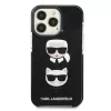 Karl Lagerfeld KLHCP13LTPE2TK iPhone 13 Pro / 13 6.1 hardcase zwart Karl & Choupette Head