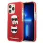 Karl Lagerfeld KLHCP13LTPE2TR iPhone 13 Pro / 13 6.1 hardcase rood Karl & Choupette Head