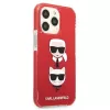Karl Lagerfeld KLHCP13LTPE2TR iPhone 13 Pro / 13 6.1 hardcase rood Karl & Choupette Head