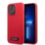 Karl Lagerfeld KLHCP13LSLMP1R Silicone Plaque Hard Case voor iPhone 13 Pro / 13 6,1 inch - rood