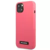 Karl Lagerfeld KLHCP13SSLMP1PI siliconen achterkant met plakette voor iPhone 13 Mini 5,4 inch fuchsia