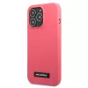 Karl Lagerfeld Silicone Plaque Hard Case voor iPhone 13 Pro / 13 6,1 inch - fuchsia