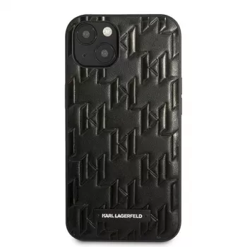 Karl Lagerfeld KLHCP13SMNMP1K iPhone 13 Mini 5,4 inch Hard Case zwart Monogram Plaque