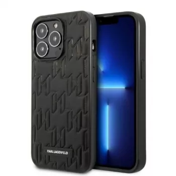 Karl Lagerfeld KLHCP13XMNMP1K iPhone 13 Pro Max 6.7 Hard Case zwart Monogram Plaque