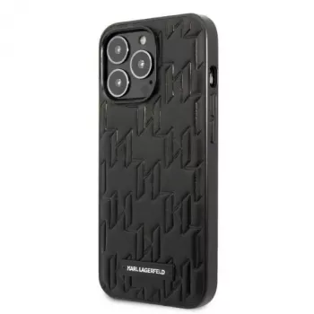 Karl Lagerfeld KLHCP13XMNMP1K iPhone 13 Pro Max 6.7 Hard Case zwart Monogram Plaque