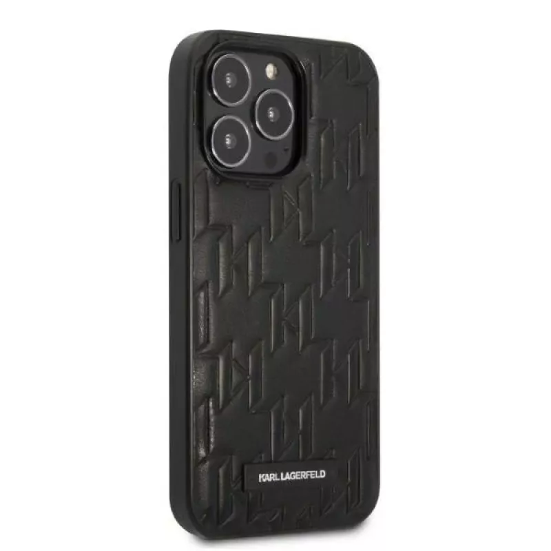 Karl Lagerfeld KLHCP13XMNMP1K iPhone 13 Pro Max 6.7 Hard Case zwart Monogram Plaque