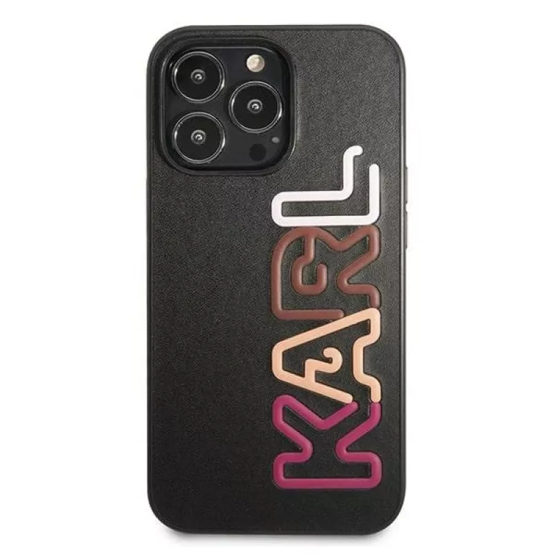 Karl Lagerfeld KLHCP13LPCOBK Hardcase voor iPhone 13 Pro / iPhone 13 6,1 inch zwart Multipink Brand