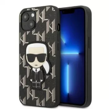 Karl Lagerfeld KLHCP13SPMNIKBK iPhone 13 mini 5.4 Hardcase zwart Monogram Ikonik Patch