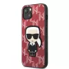 Karl Lagerfeld KLHCP13SPMNIKPI hardcase voor Apple iPhone 13 mini 5,4 inch rood Monogram Ikonik Patch