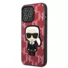 Karl Lagerfeld KLHCP13LPMNIKPI iPhone 13 Pro / 13 6,1 inch hardcase rood Monogram Ikonik Patch