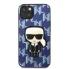 Karl Lagerfeld KLHCP13SPMNIKBL iPhone 13 mini hardcase blauw Monogram Ikonik Patch