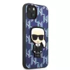 Karl Lagerfeld KLHCP13SPMNIKBL iPhone 13 mini hardcase blauw Monogram Ikonik Patch