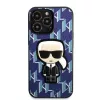 Karl Lagerfeld KLHCP13LPMNIKBL iPhone 13 Pro / 13 6,1 inch hardcase blauw Monogram Ikonik Patch