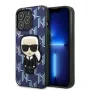 Karl Lagerfeld KLHCP13XPMNIKBL iPhone 13 Pro Max 6,7 inch hardcase blauw Monogram Ikonik Patch