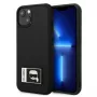 Karl Lagerfeld KLHCP13S3DKPK Ikonik Patch hardcase voor iPhone 13 mini, zwart