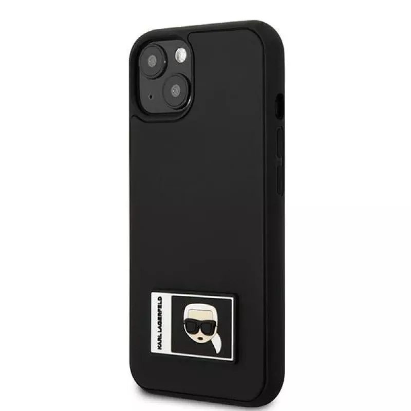 Karl Lagerfeld KLHCP13S3DKPK Ikonik Patch hardcase voor iPhone 13 mini, zwart