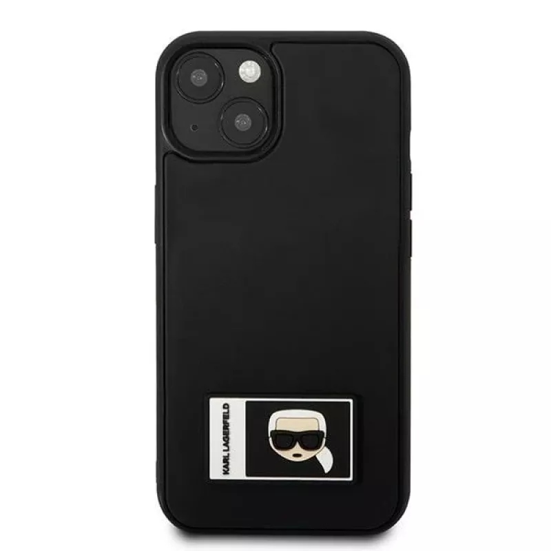 Karl Lagerfeld KLHCP13S3DKPK Ikonik Patch hardcase voor iPhone 13 mini, zwart