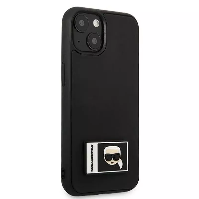 Karl Lagerfeld KLHCP13S3DKPK Ikonik Patch hardcase voor iPhone 13 mini, zwart