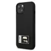 Karl Lagerfeld KLHCP13M3DKPK Ikonik Patch hardcase voor iPhone 13/14/15 6,1 inch zwart