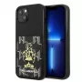 Karl Lagerfeld KF001284 Karlimals Cardslot hardcase voor iPhone 13/14/15 6,1 inch zwart