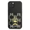 Karl Lagerfeld KF001284 Karlimals Cardslot hardcase voor iPhone 13/14/15 6,1 inch zwart