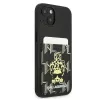 Karl Lagerfeld KF001284 Karlimals Cardslot hardcase voor iPhone 13/14/15 6,1 inch zwart