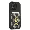 Karl Lagerfeld KLHCP13LCANCNK iPhone 13 Pro / 13 6.1 hardcase zwart Karlimals Cardslot