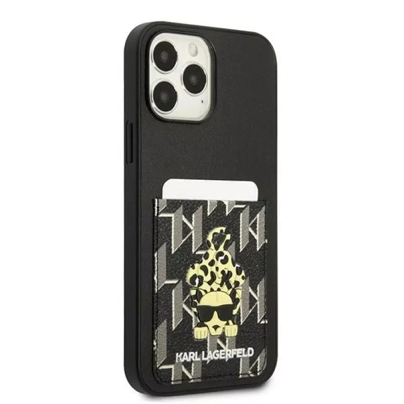 Karl Lagerfeld KLHCP13XCANCNK iPhone 13 Pro Max 6,7 inch hardcase zwart Karlimals Cardslot