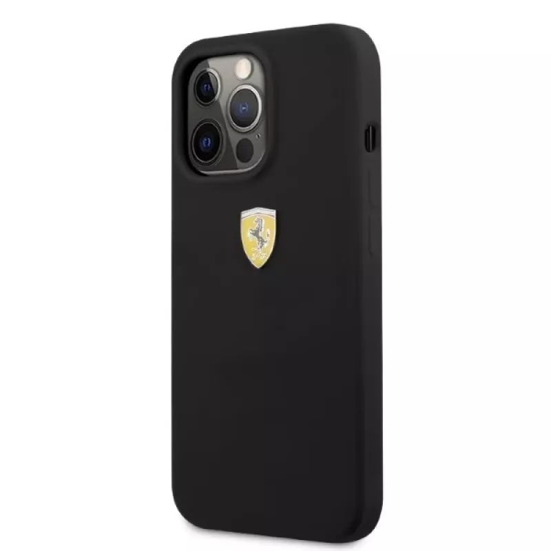 Ferrari FESSIHMP13LBK iPhone 13 Pro / 13 siliconen hardcase MagSafe zwart