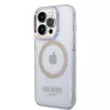 Guess Gold Outline Translucent hardcase voor Apple iPhone 14 Pro 6,1 inch - paars