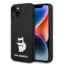 Karl Lagerfeld KLHMP14MSNCHBCK iPhone 14 Plus / 15 Plus 6,7 inch Hard Case zwart silicone Choupette MagSafe