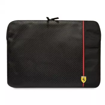 Ferrari Sleeve FECS14AXBK 14 inch Carbon & Smooth Laptop Sleeve zwart