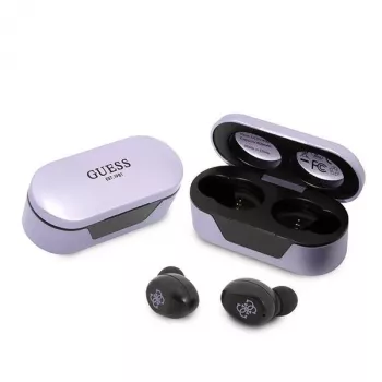 Guess GUTWST31EU True Wireless Stereo Bluetooth 5.3 oordopjes met oplaadcase - paars