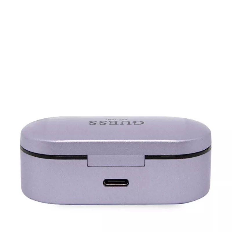 Guess GUTWST31EU True Wireless Stereo Bluetooth 5.3 oordopjes met oplaadcase - paars