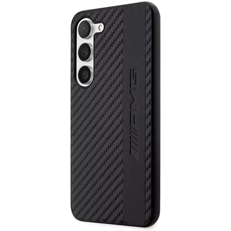 AMG hardcase voor Samsung Galaxy S23+ (SM-S916) - Carbon Stripe & Embossed, zwart