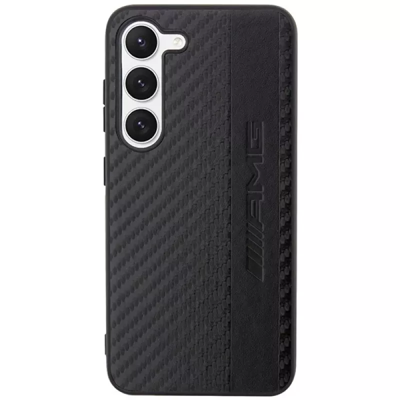 AMG hardcase voor Samsung Galaxy S23+ (SM-S916) - Carbon Stripe & Embossed, zwart