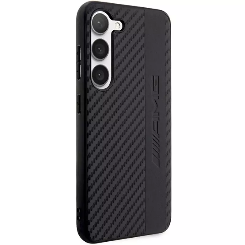 AMG hardcase voor Samsung Galaxy S23+ (SM-S916) - Carbon Stripe & Embossed, zwart