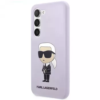 Karl Lagerfeld Ikonik siliconen case voor Samsung Galaxy S23+ (SM-S916) - paars