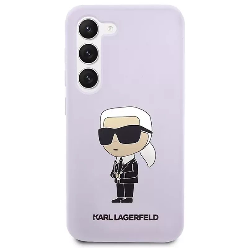Karl Lagerfeld Ikonik siliconen case voor Samsung Galaxy S23+ (SM-S916) - paars