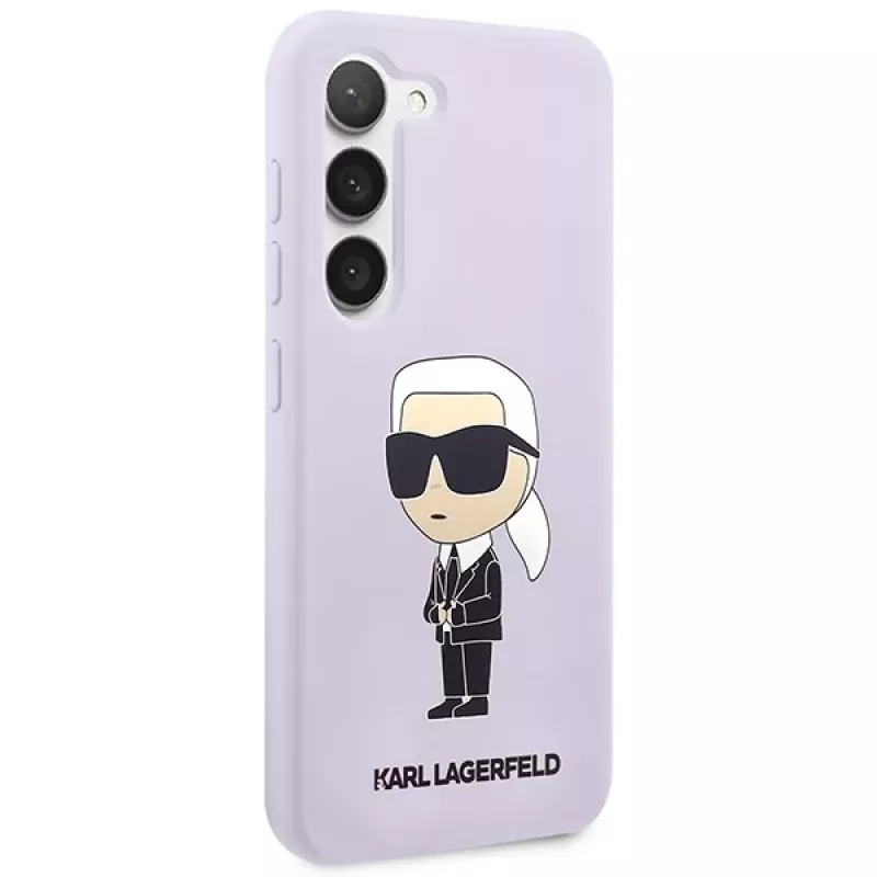 Karl Lagerfeld Ikonik siliconen case voor Samsung Galaxy S23+ (SM-S916) - paars