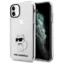 Karl Lagerfeld Ikonik Choupette Hard Case voor Apple iPhone 11 / XR 6,1 inch transparant